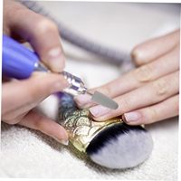 Polisseuse à ongles en silicone professionnelle avec forets de manucure pédicure à grande vitesse 40000 tr/min et 35000 tr/min tête de perceuse à ongles