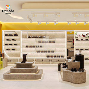 Luxury Fashion <b>Shoe</b> Display <b>Rack</b> Stylish <b>Wall</b>-Mounted <b>Shoe</b> Cabinet Sneaker Footwear Island Stand Eco-Friendly Heavy-Duty Custom - Product Image 3