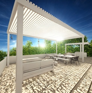 โปรโมชั่นพิเศษ! ศาลาพักผ่อนกลางแจ้งอลูมิเนียมปรับสภาพอากาศได้ พร้อมเซ็นเซอร์ตรวจจับฝน ลดราคาพิเศษสำหรับสวนและสนามหลังบ้าน - Product Image 1