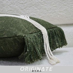 RUIYI Home Textile 100% <strong>Silk</strong> Throw Pillowcase Modern <strong>Green</strong> Striped Design with Simple Stitching Technique for Hotels Home Use - Product Image 3