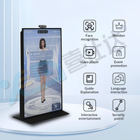 Écran interactif numérique IA de 75 pouces pour interaction multimodale en temps réel et questions-réponses, résolution 1920x1080, compatible SDK, stockage 256 Go, Xishida