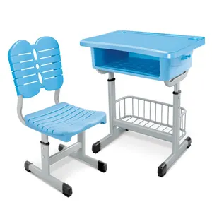 Toptan lise öğrenci tezgah masa imalatı üniversitesi kolej S için sınıf mobilyası ahşap tek masa ve sandalyeler