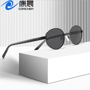 Gafas de Sol Ovaladas para Mujer, Lentes Polarizadas UV400 TAC, Montura de Metal, Modernas, para Viajes, Conducción, Protección Solar - Product Image 3