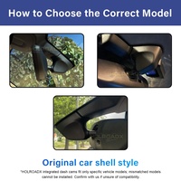 Caméra de tableau de bord double objectif 170° compatible OEM 4G pour Porsche Cayenne/Macan/911/Panamera/Boxster/Cayman/718, enregistrement vidéo et vision nocturne