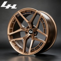 Rines de Aleación Forjados de una Pieza, 17-24 Pulgadas, Bronce Mate, Deportivos, Multirradio de 5 Brazos, Personalizados, PCD 5x112/5x120, Compatibles con BMW, Audi, Mercedes