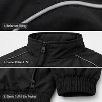 Veste coupe-vent pour homme avec logo personnalisé, tissu performant, surpiqûres réfléchissantes sur les manches, légère, respirante, streetwear urbain pour l'extérieur