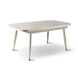 Juego de Mesa de Comedor Rectangular Moderno y Minimalista de 2 Piezas, Muebles para el Hogar con Respaldo Sólido y Duradero de Metal - Product Image 4