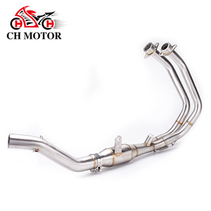 Pot d'échappement de moto, tuyau de liaison avant, moyen et intermédiaire pour <span class=keywords><strong>HONDA</strong></span> CB500X, <span class=keywords><strong>CB500F</strong></span>, CBR500, CBR500R <span class=keywords><strong>2013</strong></span> - 2019 - Product Image 1