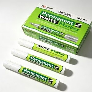 Marcadores Permanentes de Punta Redonda de Color Blanco al por Mayor de Fábrica, Tinta de Pigmento de Venta Caliente, Bolígrafo de Dibujo Resistente al Agua - Product Image 2