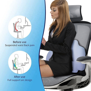Almohada ergonómica de soporte <span class=keywords><strong>lumbar</strong></span> para coche, almohada de Soporte <span class=keywords><strong>lumbar</strong></span> para masaje de espalda - Product Image 5