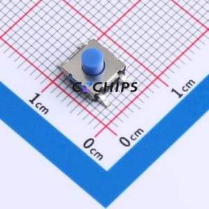 YTS2K0092FUG00 Tactile Switch SMD Switch Single Pole Single Throw Round Button 2N Vertical Mount - Product Image 1