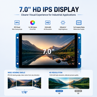 Monitor LCD TFT Industrial de 7 Pulgadas, 1024*600, Quad-core 1.3GHz, Android 7.1, Módulo de Pantalla Táctil Inteligente Integrado