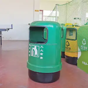 卸売耐久性のある緑と環境に優しい屋外道路脇プラザ公園のゴミ箱