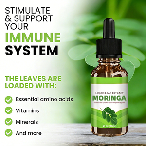 مستخلص أوراق المورينجا السائل المعتمد كوشير، مستخلص من النباتات بالجليسرين، يدعم التغذية ومضاد للأكسدة، 60 مل، تصنيع حسب الطلب - Product Image 5