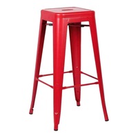 Tabourets de bar modernes en acier coloré sur mesure de luxe pour bar à domicile et hôtel, tabourets hauts pour cuisine extérieure
