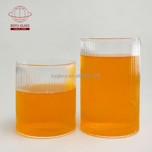 Vaso de chupito trapezoidal de lujo de alta calidad, vaso de cristal estampado Vertical, vasos para beber rodantes inclinables, vaso de whisky Rock - Product Image 1