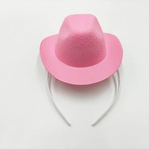 Vente chaude Cowgirl Chapeau Bandeau Mini <span class=keywords><strong>Cowboy</strong></span> Chapeau Bandeau Cowgirl Femmes Costume Chapeaux pour Bachelorette Party Anniversaire - Product Image 4