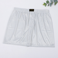 Pour UOKIN 2025 hommes bleu Boxer Shorts nouveau Plaid impression numérique lâche respirant pas de boulochage prix de gros été Homme