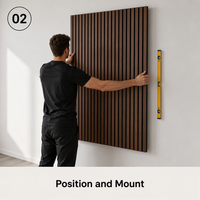 Panneau acoustique en bois naturel à trois côtés, lattes droites, panneau acoustique en MDF, isolation phonique, panneau absorbant le son en bois pour hôtel, bureau