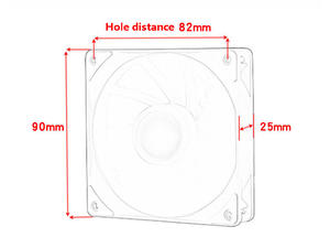Qiuzdesktop masaüstü 90mm çift-Halo CPU soğutucu Fan 4-Pin renk ışık sıcaklık kontrolü ve <span class=keywords><strong>3</strong></span>-Pin Fan soğutma 12V bilgisayar fanı - Product Image 6