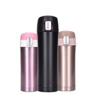 Tasse isolée en acier inoxydable 304 Tasse à eau de voiture Tasse à cadeau sous vide avec couvercle rebond