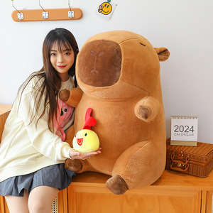 Nuevo Peluche de Capibara Marrón Suave, Juguete de Peluche, Regalo de Cumpleaños para Niños, Lindos Peluches de Capibara - Product Image 2