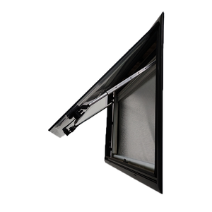 Ventana de vidrio acrílico de doble capa de 1000x800mm, ventana de bisagra lateral Rv con mosquitera y parasol para remolque, coche de viaje - Product Image 3