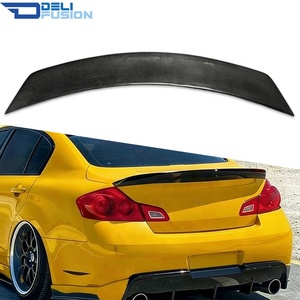 สปอยเลอร์ G37 สำหรับ Infiniti G37 Cv63 Skylin ปี 2008-2015 รุ่น LB สไตล์คาร์บอนไฟเบอร์ สปอยเลอร์หลัง - Product Image 1