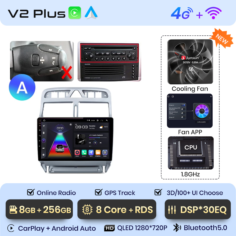 V1 PLUS 8+256 Go 9 pouces version A