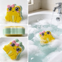 Bombes de bain OEM bio véganes en forme de grenouille mignonne, parfum/couleur et forme personnalisés, sans alcool, certifiées, marque privée avec logo personnalisé pour enfants