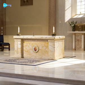 Sculptures et Gravures <span class=keywords><strong>en</strong></span> Pierre d'Église Catholique, Autels <span class=keywords><strong>en</strong></span> Marbre <span class=keywords><strong>Naturel</strong></span>, <span class=keywords><strong>Table</strong></span> avec Sculpture - Product Image 3