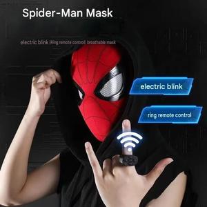Máscara Eléctrica <span class=keywords><strong>de</strong></span> Spider-Man para Niños y Adultos, Disfraz <span class=keywords><strong>de</strong></span> Cosplay para TV y Cine, para Fiestas <span class=keywords><strong>de</strong></span> Disfraces y Baile, Set <span class=keywords><strong>de</strong></span> Regalo AL096-W2 - Product Image 1