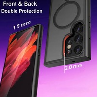 Nouveauté Coques de téléphone portable magnétiques anti-empreintes digitales antichoc pour Samsung Galaxy S24 Ultra S23 S22 Plus S23 FE