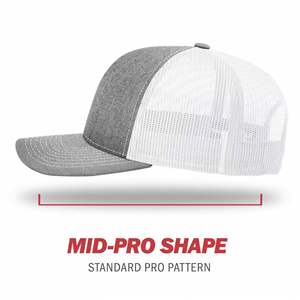 Casquettes de camionneur Richardson 112 personnalisées, de haute qualité, vierges, à 6 panneaux, avec patch en cuir, en maille unie, pour hommes - Product Image 4