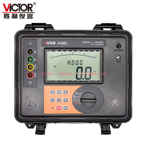 4106c Probador de Tierra de Precisión de 2/3/4 Líneas, Medidor de Resistencia de Tierra y Resistividad Eléctrica del Suelo - Product Image 3