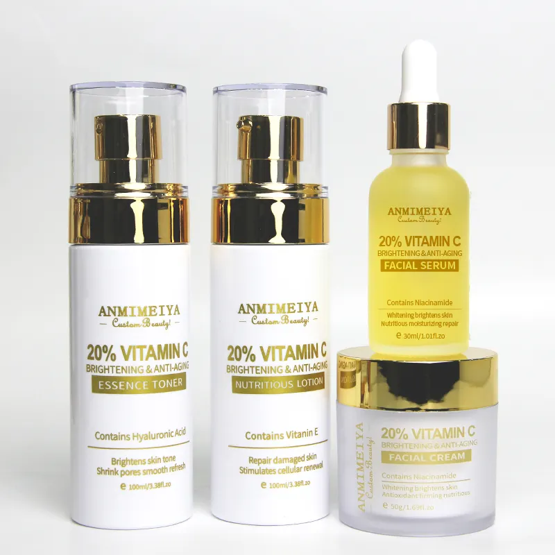 Luxury Custom Private Label Skin Care makeup Vitamin C Set New Products Wholesale OEM Best Selling Facial Cream