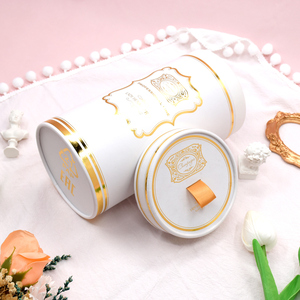 Bao Bì Giấy Quà Tặng Carton Ánh Sáng Ống Nhỏ Hat Tông Kraft Led Cứng Nhắc Nước Hoa Màu Đen Template Xi Lanh Hộp Tròn - Product Image 6