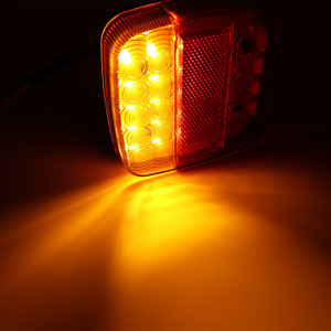 Luz Trasera <span class=keywords><strong>RANPO</strong></span> 12V con Certificación CE para Remolque, Camión, Caravana, 26 LED, Direccional, Freno, Luz de Matrícula - Product Image 6