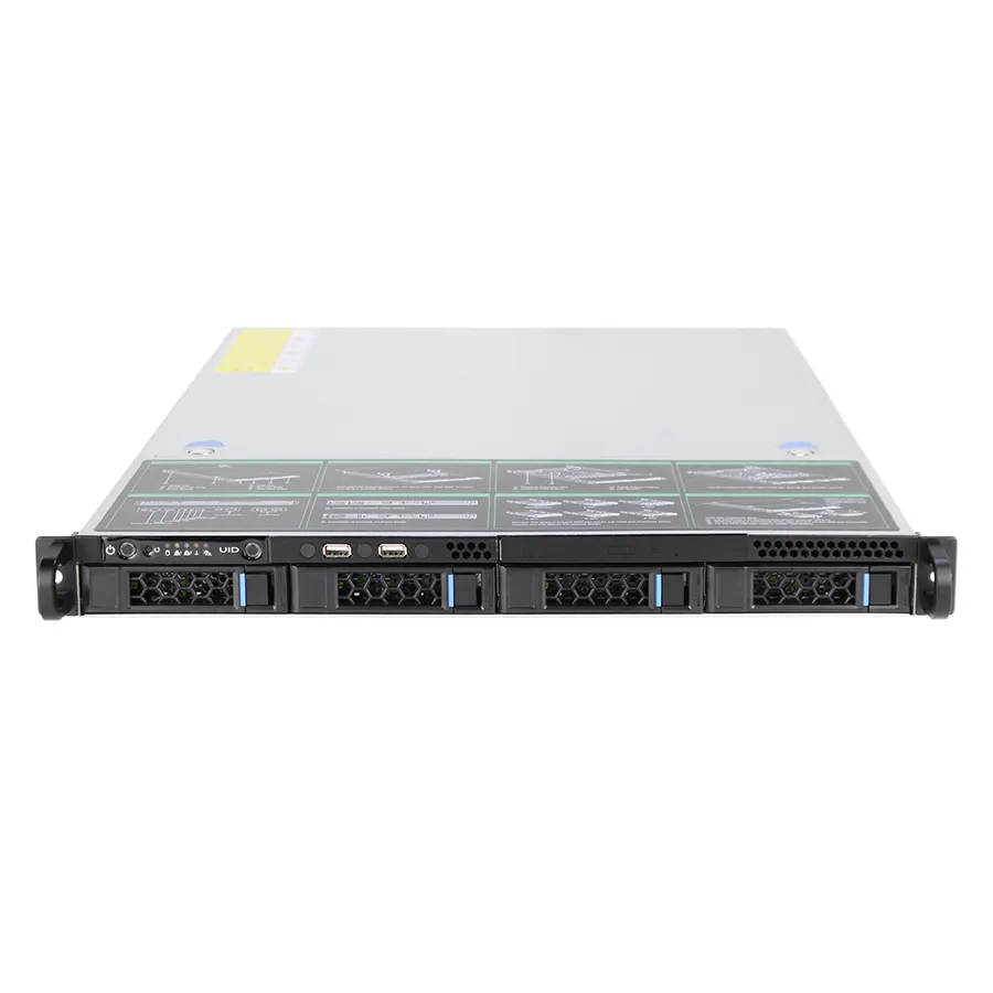 Cina OEM ODM 1u 4 Bay Xeon 6133 20C 2.5G Server NAS 960GB SATA SSD Hot Swap Rack Server di archiviazione