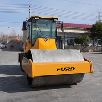 Compacteur routier de haute qualité avec cabine, 6 tonnes, à roue simple en acier, pour la construction