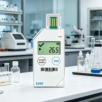 Enregistreur de données de température USB à usage unique, direct usine, avec rapport PDF automatique et alarme LED pour la logistique alimentaire et pharmaceutique en chaîne du froid