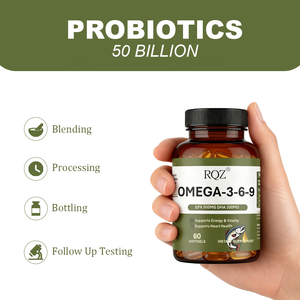 Omega-3-6-9 <span class=keywords><strong>Softgel</strong></span> <span class=keywords><strong>Capsules</strong></span> (EPA 500MG DHA 300MG) - Energie & Hartgezondheid Supplement voor Volwassenen, 60 Softgels, Fabrieksbulklevering - Product Image 4
