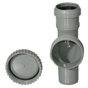 Accesorio de Tubería de Inspección de PP de 75 mm con Tapa Redonda Roscada para Drenajes - Product Image 1