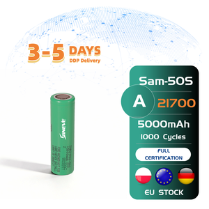 Toptan <span class=keywords><strong>3</strong></span>.7v 50S Şarj Edilebilir INR21700 5000mah Lityum-iyon Silindirik 21700 Pil Hücresi E-bisiklet Lityum İyon Pil Paketi için - Product Image 1