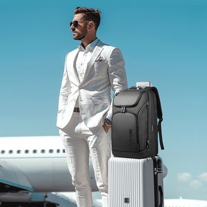 حقيبة ظهر HEROIC KNIGHT مخصصة مقاومة للماء للرجال مع منفذ USB وحقيبة عمل وحقيبة كمبيوتر - Product Image 2