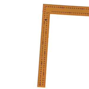 Regla cuadrada de acero amarilla de 100 cm, herramienta de medición de ángulo recto de metal para carpintería, dibujo técnico y enseñanza - Product Image 1