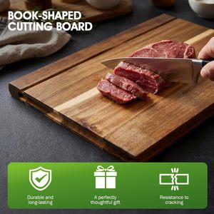 Ensemble de planches à découper en bois pour <span class=keywords><strong>la</strong></span> <span class=keywords><strong>cuisine</strong></span>, ensemble de 3 pièces, adapté aux légumes, au <span class=keywords><strong>fromage</strong></span> et à <span class=keywords><strong>la</strong></span> viande, cadeau unique pour les cuisiniers à domicile - Product Image 5