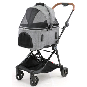 Çıkarılabilir taşıyıcı yıkanabilir seyahat <span class=keywords><strong>Pet</strong></span> dişli ile 3-in-1 hafif kumaş köpek ve kedi arabası - Product Image 1