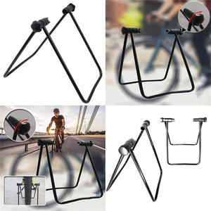 Soporte de suelo para bicicletas, desmontable, con recubrimiento en polvo, en forma de U, para almacenamiento y estacionamiento de equipos de ciclismo. - Product Image 1