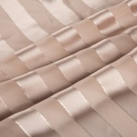 Tela de satén de poliéster con rayas jacquard de hilo plateado B6, no conductora, para la confección de túnicas, jilbabs y prendas de vestir.